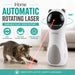 iHome Interactive Laser Toy for Cats, Automatic Rotating Laser Cat Toy