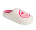 Kensie Slippers for Kids Smiley Face Slippers for Girls - Fuzzy Cute Slippers with Rhinestones for Little Kid/Big Kid