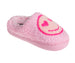 Kensie Slippers for Kids Smiley Face Slippers for Girls - Fuzzy Cute Slippers with Rhinestones for Little Kid/Big Kid