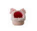 kensie girl Girl's Faux Fur Slippers with Floral Bow Detail