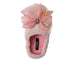kensie girl Girl's Faux Fur Slippers with Floral Bow Detail