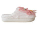 kensie girl Girl's Faux Fur Slippers with Floral Bow Detail