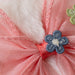 kensie girl Girl's Faux Fur Slippers with Floral Bow Detail