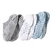 Lands' End Women’s Socks - 3-Pack Cotton Patterned Sneaker Liners