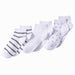 Lands' End Women’s Socks - 3-Pack Cotton Stripe and Dot Quarter Socks