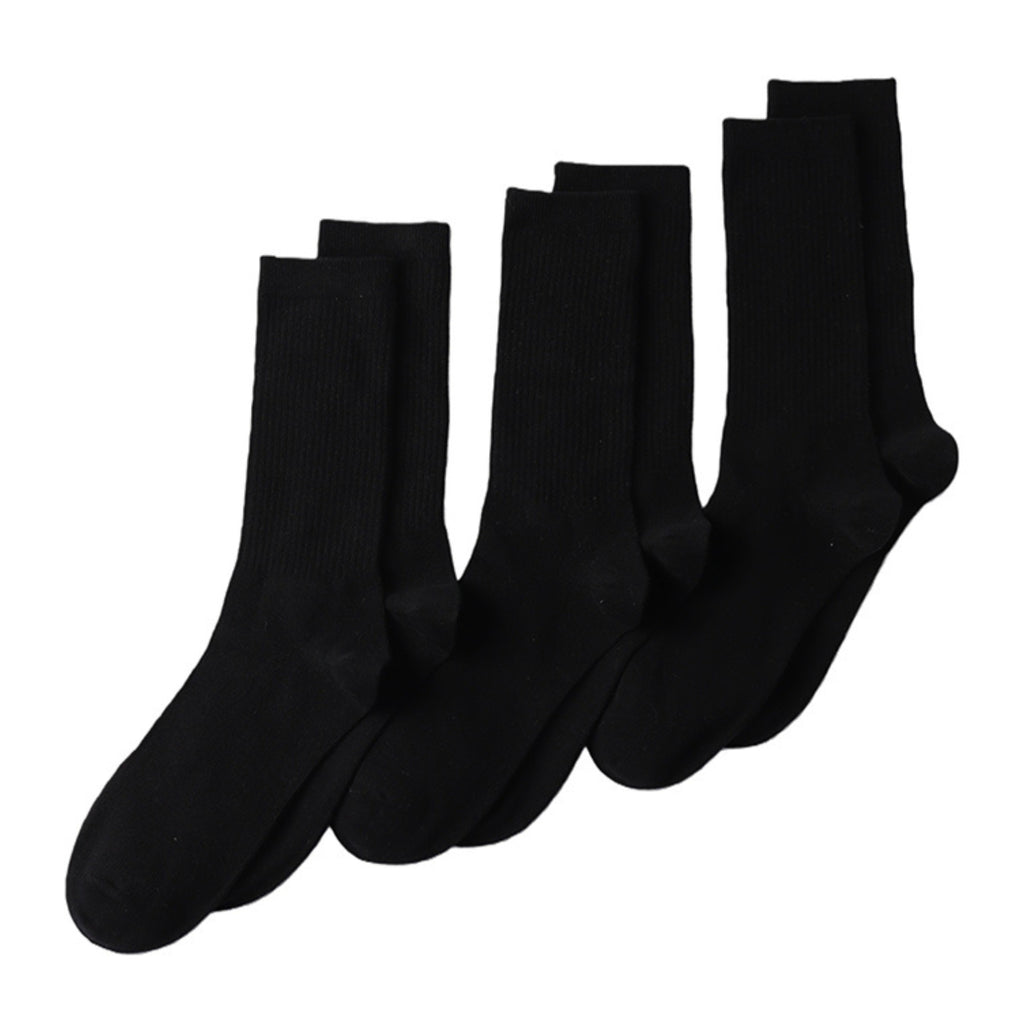 Lands' End Men’s Socks - 3-Pack Cotton Core Crew Socks