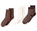 Lands' End Womens Full Terry Midi Crew Socks 3 Pack