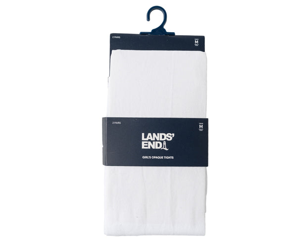 Lands End Women's Opaque Tights 2-Pack