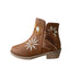 PIXIE BLOOM Toddler Girls Fringe Boot with Rhinestones and Embroidery