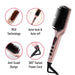 Purify Hair Straightener Brush for Women - Electric Straightening Comb and Hot Brush, Heated Styling Brush, Hair Straightening Brush for Curly