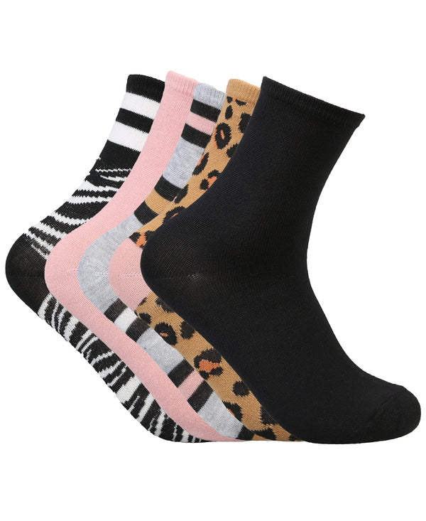 Steve Madden Women's 6 Pairs Crew Socks Casual, Athletic, Thick, Gym, Boot Socks - Crew Socks for Women