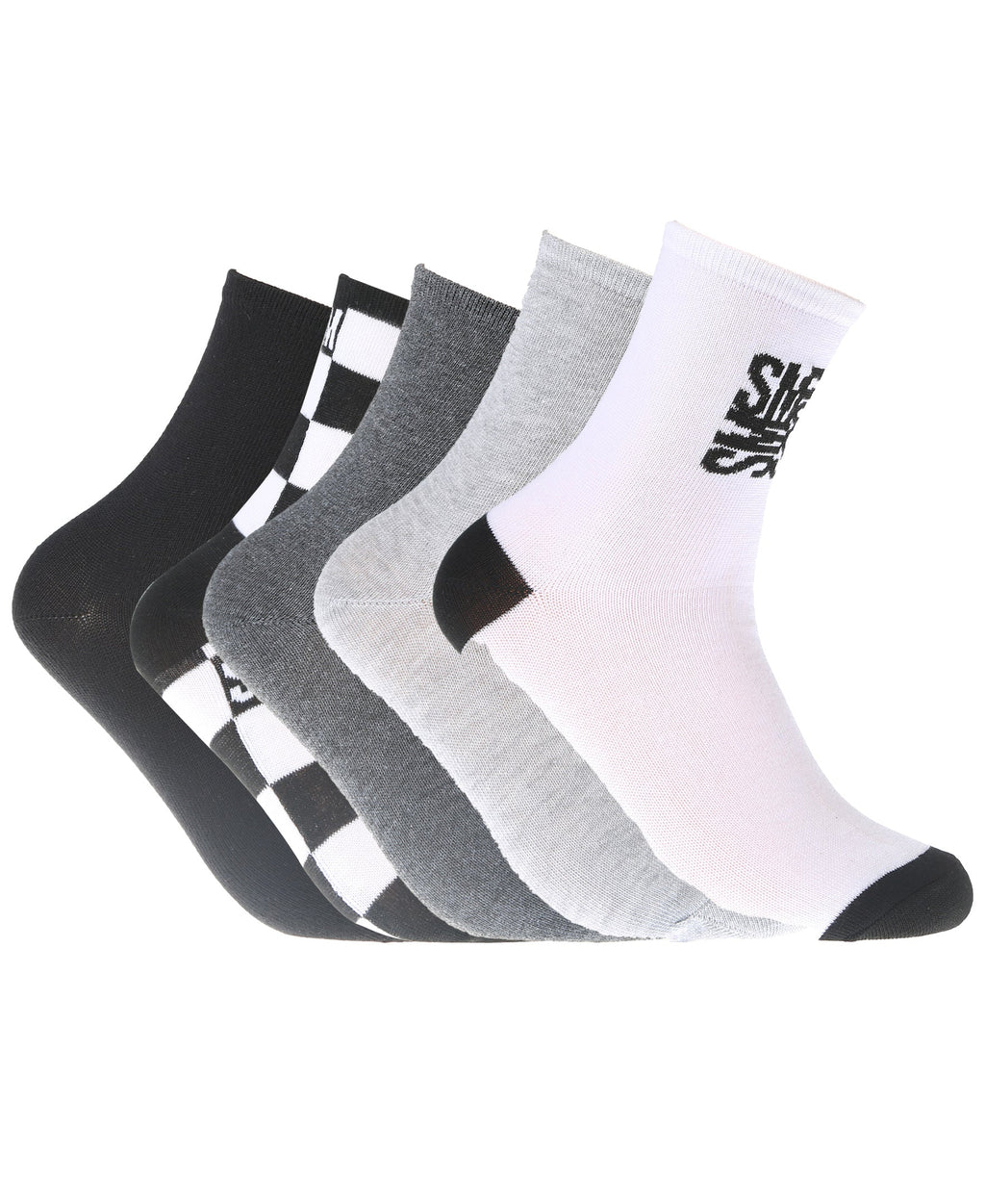 Steve Madden Women's 6 Pairs Crew Socks Casual, Athletic, Thick, Gym, Boot Socks - Crew Socks for Women