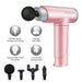 TRAKK SPORT Deep Tissue Handheld Athlete Massage Gun with 4 Speeds, 4 Head Attachments, and Rechargeable Battery for Sore and Tense Muscle Relaxation
