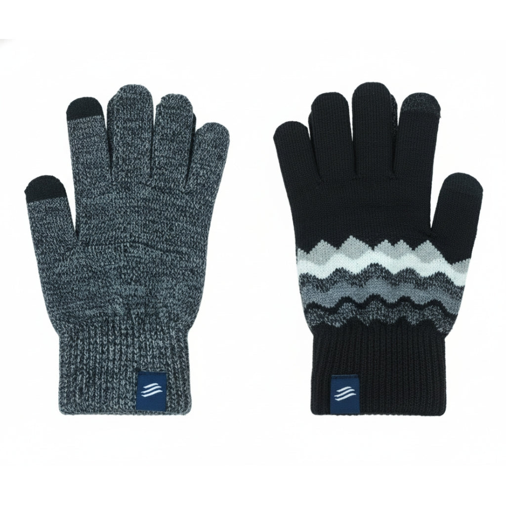 The Merino Wool Mountain and Marled Knit Glove 2-pack