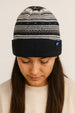 Merino Wool Modern Fair Isle Knit Beanie