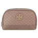 Daisy Fuentes Women's Large Dome Flat Makeup Bag Pouch- Makeup Organizer Travel Bag, Cosmetic Bag, Toiletry Bag