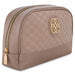Daisy Fuentes Women's Large Dome Flat Makeup Bag Pouch- Makeup Organizer Travel Bag, Cosmetic Bag, Toiletry Bag