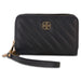 Daisy Fuentes Women's Diagonally Quilted Compact Wallet, Large Capacity with Double Zipper Closure