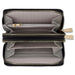 Daisy Fuentes Women's Diagonally Quilted Compact Wallet, Large Capacity with Double Zipper Closure