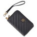Daisy Fuentes Women's Diagonally Quilted Compact Wallet, Large Capacity with Double Zipper Closure
