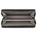 Daisy Fuentes Women's Single Zip Long Wallet - Debossed Monogram, Signature Logo, and Zip Around Closure