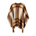 Tahari New York Women's Oversized Plaid Woven Ruana - Chic, Comfy and Trendy Winter Wardrobe