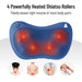 TRAKK Shiatsu Neck Back and Shoulder Full Body Deep Tissue Massager Electric Pillow with Heating and 4 Massaging Nodes for Home, Office, Car