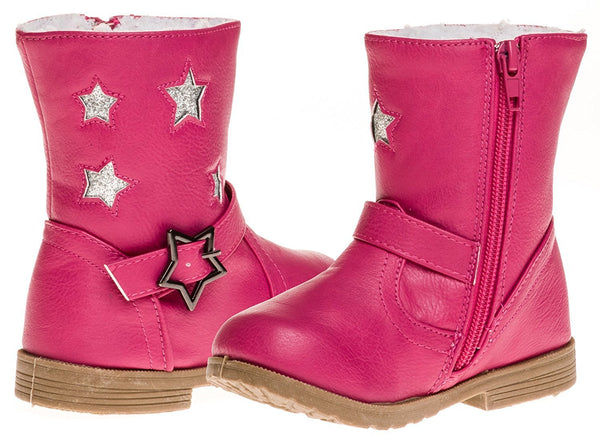 Sara Z Toddler Girls Boot With Star Buckle (See More Colors & Sizes)