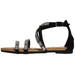 bebe Strap Sandals Embellished with Rhinestones for Girls