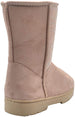 Via Rosa Womens 8 Inch� Mid Calf Microsuede Winter Boots Embellished with Sparkly Rhinestones
