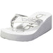 bebe Summer Beach Fashion Thong Wedge Sandals Lightweight Eva Sole Classical Comfortable for Girls Big Kid