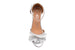 bebe Girls' Heel Sandal with Shimmer Ruffle Embellishment Little Kid Big Kid Slip On Open Toe Shoe