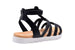 bebe Girls Fashion Sandals Gladiator Summer Flats with Glitter Upper