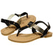 bebe Summer Flat Slingback Sandals T Strap Thong Shoes for Girls Big Kid