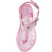bebe Toddler Girls Jelly Sandals with Flowers