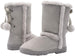 Via Rosa Womens 11 Inch� Mid High Tall Microsuede Winter Boots with Faux Fur Trim and Rhinestone Embellishment