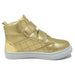 bebe Kids Girls High Top Velcro Strap Sneakers Shoes With Heart Embellishment (See More Colors and Sizes)