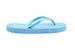 bebe Girls' Glitter Flip Flop Little Kid Big Kid Slip On Summer Thong Sandal with Printed Logo Footbed