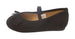 Sara Z Toddler Girls Microsuede Fringe Slip On Ballet Flat With Arch Strap
