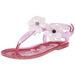 bebe Toddler Girls Jelly Sandals with Flowers