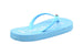 bebe Girls' Glitter Flip Flop Little Kid Big Kid Slip On Summer Thong Sandal with Printed Logo Footbed