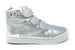 bebe Kids Girls High Top Velcro Strap Sneakers Shoes With Heart Embellishment (See More Colors and Sizes)
