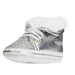 bebe Infant Girls Sneakers with Glitter Toes and Faux Fur Collars Sherpa Shoes