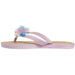 Chatties By Sara Z Jelly PCU Thong Flip Flop Sandal with Flower for Girls Big Kid