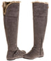 Sara Z Ladies Over The Knee Microsuede Fur Lined Boot (Black), Size 8