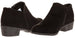 Sara Z Ladies Microsuede Bootie with Side Zipper (Black), Size 10