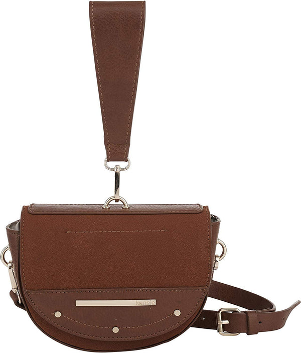 Kensie Half Moon Crossbody Bag Clutch With Top Handle - Women’s Fashion Handbag Sling Purse