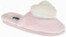 Women's Warm and Comfy Faux Fur Slipper With Heart Pom Poms