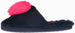 Women's Warm and Comfy Faux Fur Slipper With Heart Pom Poms