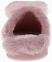 Women's Warm and Comfy Faux Fur Slipper With Heart Pom Poms